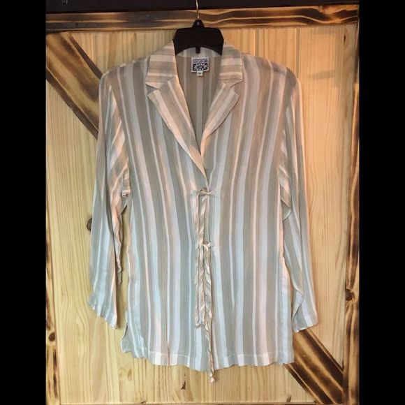 Johnny Was Tops - Johnny Was Linen Topper Cream S